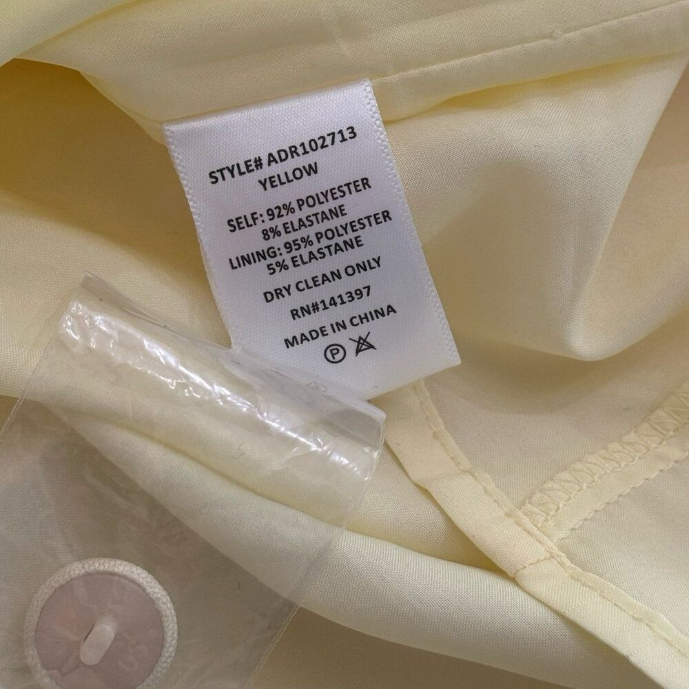 ASTR The Label Pleated Button Mini Dress Yellow Size XS - Picture 11 of 11